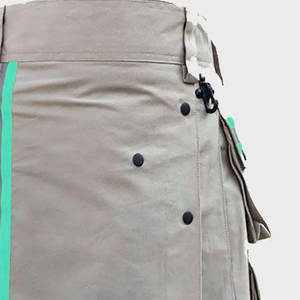 Kilt de travail pour pompier, best-seller, réfléchissant, turquoise, avec poches cargo - Product Image 4