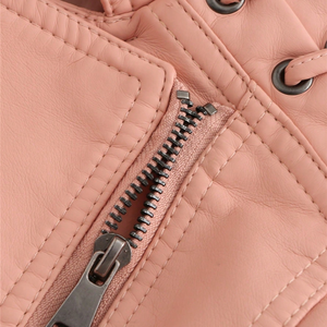 Veste en cuir PU personnalisée en gros, unisexe, style vintage, pour motard, manteau en similicuir, fabricant OEM ODM, fournisseur en gros - Product Image 6