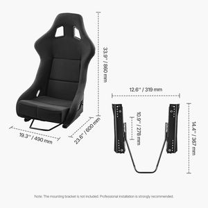 Set Completo di Sedile da Corsa Integrato, Design Sportivo, Comoda Poltrona da Corsa con Doppio Blocco Scorrevole e Schiuma ad Alta Resilienza - Product Image 3