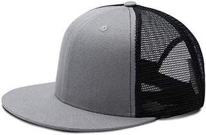 Gorra Trucker Unisex Ajustable de Color Sólido con Malla, Estilo Casual, 6 Paneles, Cierre a Presión, Blanca y Negra para Adultos, Primavera Verano - Product Image 3