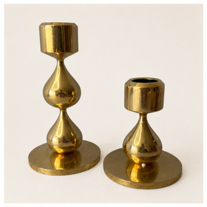 Classic Gold Metal Pillar Candle <b>Holder</b> Set Modern <b>Brass</b> <b>Candlestick</b> Stand for Wedding Centerpieces & Bulk Event Decor - Product Image 4