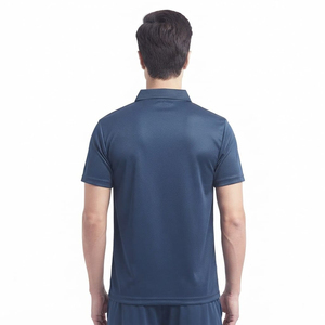 Polo de sport d'été à manches courtes taille standard pour homme, polo de golf personnalisé avec logo pour homme en bleu marine - Product Image 4