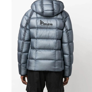 Veste Bublé personnalisée en tricot respirant, en cuir de vache, imperméable, avec fermeture éclair, doudoune d'hiver de haute qualité pour hommes - Product Image 3
