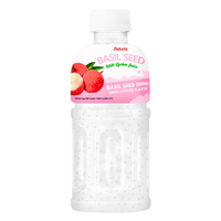 HALAL Basilicumzaad dranken met gemengde fruitsapcocktail 320ml fles Basilicumzaad drank export Vietnam OEM productie