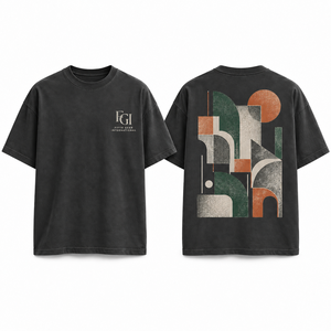 OEM Clothing Manufacturers 100% Cotton 240 GSM Heavyweight Printed Brand Designs Breathable Oversized Front T-Shirts - Product Image 1