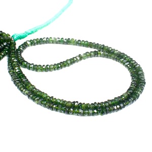 Perles de pierre facettées vertes pour la fabrication de bijoux - Product Image 3