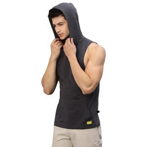 2025 nouveau gros hommes sans manches entraînement à capuche musculation Gym débardeur avec capuche - Product Image 1