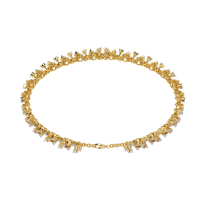 Ethnic Vintage Designer Statement Diamond Jewelry for Women | Lab Grown Round Cut Halo Diamond Bracelet in 10k 14K Yellow Gold - Product Image 3