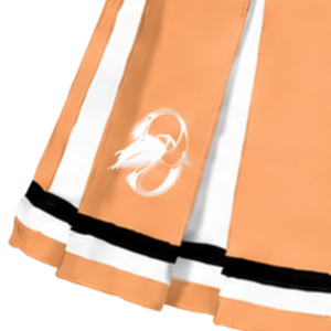 Falda Deportiva Plisada Color Durazno/Naranja Personalizada por el Fabricante, Uniforme Deportivo para Mujer, Disfraz de Baile, Ropa Deportiva Personalizada - Product Image 6