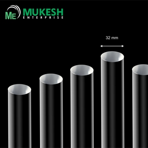 Tige en acrylique coulé premium de 32 mm, PMMA transparent massif, diffuseur d'éclairage, résistant aux UV/à la chaleur, pour signalétique d'exposition et affichage industriel - Product Image 2