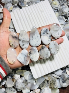 Cabochons d'agate dendritique 100% naturels, magnifiques perles de pierres précieuses en cristal en vrac pour la fabrication de bijoux, approvisionnement en gros d'agate - Product Image 3