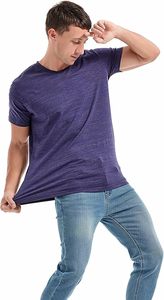 เสื้อยืดออกแบบโลโก้ตามสั่ง แขนสั้น ผ้าฝ้ายผสมโพลีเอสเตอร์ สีพื้น ไซส์ใหญ่สำหรับผู้ชาย ขายส่งประจำวัน - Product Image 5
