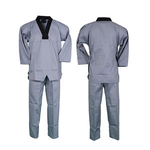 Vente flash - Uniforme de taekwondo sur mesure avec logo personnalisé, matière polyester, design taille haute, coupe confortable - Product Image 1