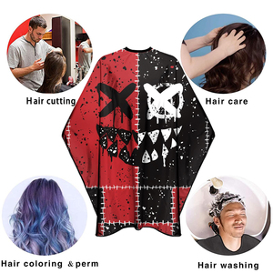 ผ้าคลุมตัดผมมืออาชีพ ปรับขนาดได้ด้วยกระดุม ผ้าคลุมพิมพ์ลายสำหรับร้านทำผม ผ้าคลุมช่างตัดผม กันน้ำ ผ้าคลุมสำหรับร้านทำผม - Product Image 6