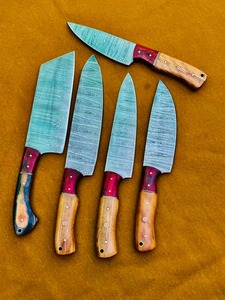 Juego de Cuchillos Artesanales de Acero de Damasco con Mango de Madera, Juego de Cocina, Juego para Exteriores, Juego Personalizado - Product Image 2