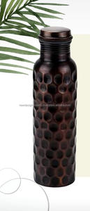 Metal Pure Copper Drinkware Botella Diamante Cobre Botella de agua 34 Oz A prueba de fugas - Product Image 3