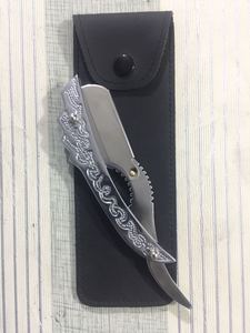 มีดโกนหนวดแบบแมนนวล คุณภาพสูง ระดับพรีเมียม ใบมีดโลหะตรง ปลอดภัย สำหรับผู้ชาย มีดโกนแบบใบมีดเดี่ยว สำหรับช่างตัดผมมืออาชีพ - Product Image 4