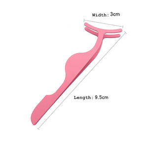 Outil de maquillage et de beauté durable et réutilisable en acier inoxydable, applicateur magnétique, recourbe-cils, pince à épiler, pince pour faux cils - Product Image 6