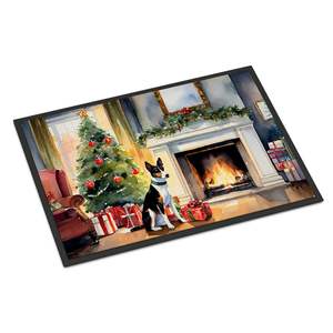 Basenji Cozy Christmas <b>Doormat</b> Non Slip Washable Low Pile 24H X 36W Indoor and Outdoor Front Door Mat for Entryway - Product Image 1