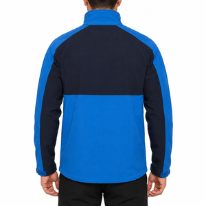 Chaqueta de Golf Casual para Hombre, Talla Grande, Impermeable, Cortavientos, de Otoño, con Capucha de Cuero Genuino, Cuello Alto, Cierre de Cremallera, Servicio OEM - Product Image 2