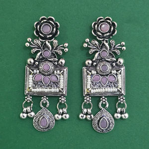 Boucles d'oreilles de luxe en perles oxydées avec placage oxydé 811308 - Product Image 5