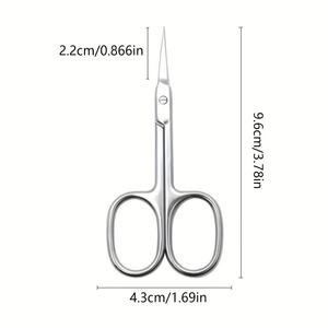 Ciseaux à cuticules professionnels en acier inoxydable et ciseaux cosmétiques, coupe-cuticules, nouveau design - Product Image 2