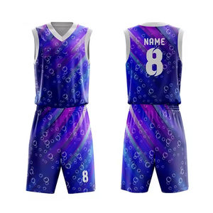 Maillot de basket-ball réversible personnalisé, design respirant, impression sublimée, taille plus, 100% polyester, séchage rapide, unisexe, prix bas - Product Image 1