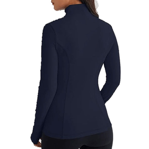 OEM Available Hot Selling Women <b>Yoga</b> <b>Jacket</b> Long Sleeve Fitness Training Gym Wear Quick Dry Zipper Sportswear Custom Logo - Product Image 4