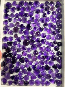 Cabocho de Amatista Africana Natural de Calidad AAA en Forma de Corazón, Cuarzo Púrpura Intenso, Gema Suelta al por Mayor para Fabricación de Joyas - Product Image 3
