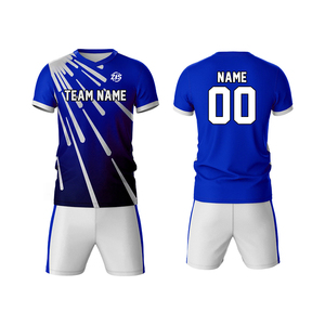 Maßgeschneiderte Sublimations-Transferdruck Team-Trikot-Set Erwachsene Unisex Atmungsaktive Polyester-Sportuniformen Name Nummer Nahtlose Verbindung - Product Image 4