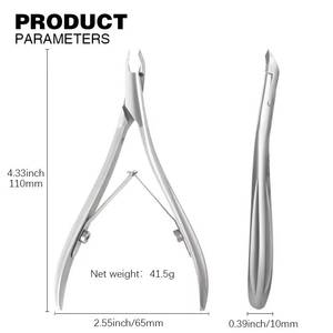 Professional Stainless Steel Bevel Nail Nipper Sharp <b>Edge</b> Cuticle <b>Trimmer</b> for Thick Finger Nails - Product Image 6