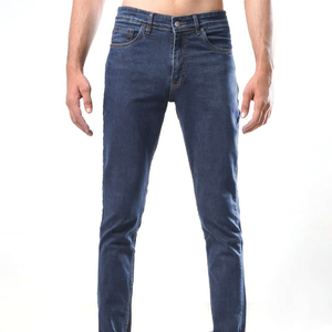 Jean pour homme 100% coton de qualité supérieure, coupe slim et grandes tailles, design vintage, tissu épais, couleur personnalisable, vente en gros - Product Image 1