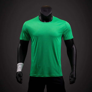 Camiseta Deportiva Unisex de Poliéster, Corte Holgado Informal, Color Sólido, Manga Corta, Transpirable, Antiarrugas, 220g, Lisa - Product Image 2