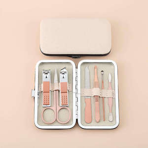 Rose Gold Professional <b>Nail</b> Clippers Sets Carbon Steel <b>Nail</b> Cutter Set Travel Manicure Kit BY ANAAIF ENTERPRISES - Product Image 5