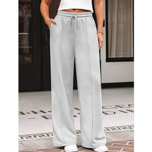 Pantalon de survêtement ample pour femme, pantalon de voyage décontracté à taille haute, pantalon de jogging confortable pour l'automne et l'hiver - Product Image 2