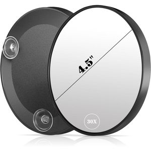 Specchio da Viaggio per Trucco 30X, 4.5 Pollici, Montabile a Parete con 3 Ventose per una Migliore Visibilità - Product Image 1