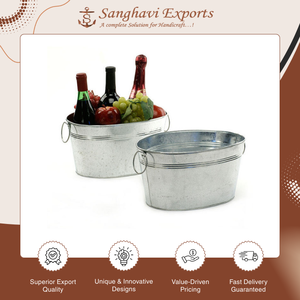 Worldwide Selling High on Demand Powder Coated <b>Galvanized</b> Metal Flower Pot for Outdoor Home Garden and Nursery Decor - Product Image 4