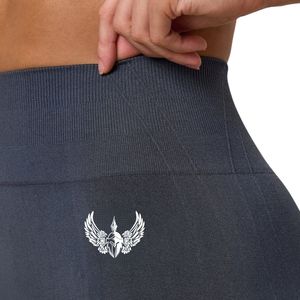 Legging bleu taille haute pour femme, coupe compressive, extensible, pour l'entraînement, le yoga et la gym, bas de sport athlétique - Product Image 3
