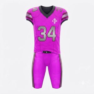 Uniforme de Fútbol Americano con Cuello en V, Sublimado, Corte Regular, 100% Poliéster, Material Premium de Alta Calidad para Hombre - Product Image 2