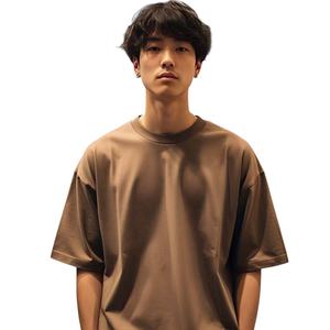 T-shirt 100% coton surdimensionné 100% coton pour hommes coupe ample personnalisé rapide 280 g/m² 300 g/m² 320 g/m² - Product Image 1