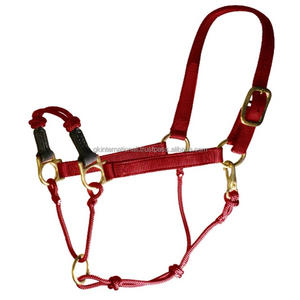 Halter de nailon elegante de alta calidad para caballos en muchos colores y tamaños personalizados con accesorios de latón pesado Caballo Halter de nailon - Product Image 4