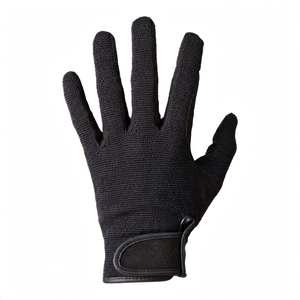 Gants de travail et de cyclisme unisexes, compatibles écran tactile, pour sports de plein air, escalade, moto, durables, respirants, antidérapants, usage quotidien, entièrement noirs en tissu éponge - Product Image 4