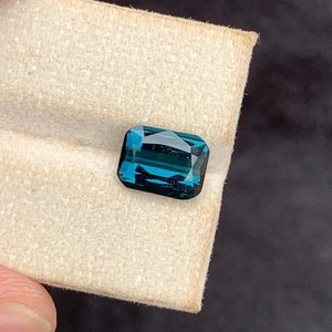 Turmalina Indicolita Azul Profundo Natural, Gema Suelta Facetada para Joyería, Anillo, Colgante - Product Image 6