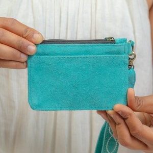 Botte en cuir véritable pour femmes porte-carte porte-monnaie élégant petit cuir véritable à la mode Offre Spéciale portefeuille porte-cartes - Product Image 3