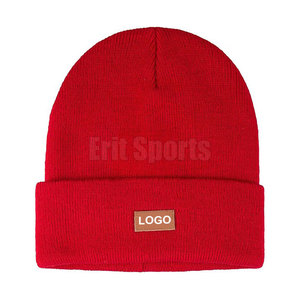 Customized New Design High Quality Breathable Waterproof Unisex Cotton/<b>Wool</b> Jacquard <b>Beanie</b> <b>Hats</b> - Product Image 3