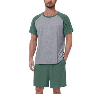 ชุดเสื้อยืดและกางเกงขาสั้นผู้ชายคุณภาพสูง OEM สวมใส่สบาย ระบายอากาศได้ดี ชุดเสื้อยืดลำลองแบบใหม่ - Product Image 1