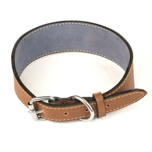Most Selling Hot Sale Suede Leather Made <b>Dogs</b> Collar Direct Sales Factory Manufactured 100% Genuine Leather Pet Collars - Product Image 4