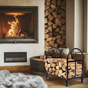 2 Feet Heavy-Duty Steel <b>Firewood</b> Storage Holder Outdoor <b>Firewood</b> <b>Rack</b> - Product Image 3