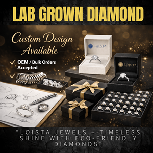 Anillo de Diamantes Cultivados en Laboratorio con Certificación GIA IGI de Loista Jewels, Anillo de Eternidad de Oro Sólido con Diamantes Cultivados en Laboratorio para Mujer - Product Image 6