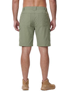 Shorts en sergé de coton personnalisés pour hommes, broderie logo, vierges, pour la gym, la course et le quotidien – Vente en gros premium - Product Image 3